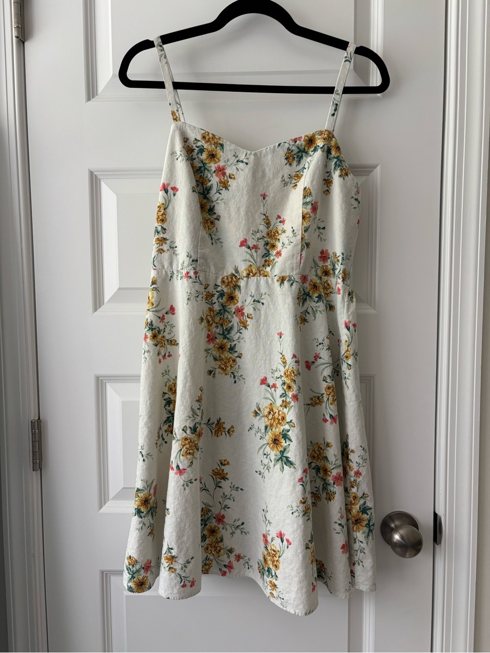 Old Navy Floral Spaghetti Strap Linen Blend Sundress - L